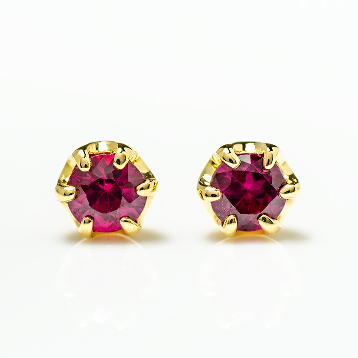 umu -アム- FINE JEWELRY STUIDIO非加熱ルビー スタッドピアスpi0319_m.jpg