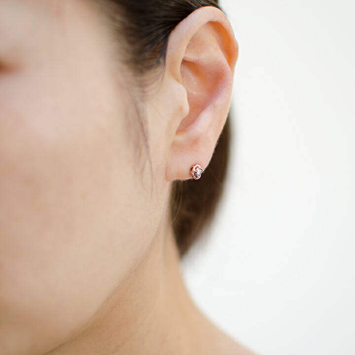 umu -アム- FINE JEWELRY STUIDIOブラウンダイヤモンド ローズ 0.5ペア スタッドピアス 「romantica」pi0321_i2.jpg
