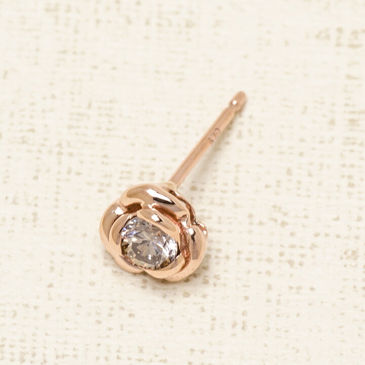 umu -アム- FINE JEWELRY STUIDIOブラウンダイヤモンド ローズ 0.5ペア スタッドピアス 「romantica」pi0321_kanban2.jpg
