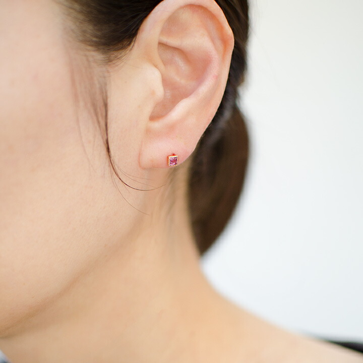 umu -アム- FINE JEWELRY STUIDIOロードライトガーネット スタッドピアス 「asso」pi0324_i3.jpg