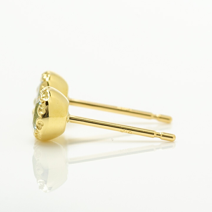 umu -アム- FINE JEWELRY STUIDIOアクアマリン スタッドピアス 「levita」pi0325_y.jpg