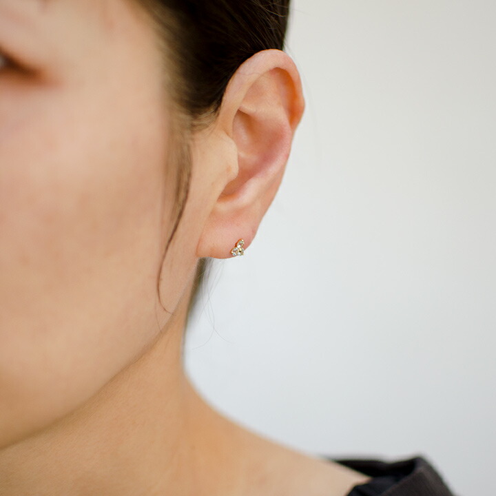 umu -アム- FINE JEWELRY STUIDIOピンクトパーズ フラワーモチーフ スタッドピアスpi0327_i2.jpg