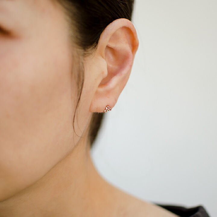 umu -アム- FINE JEWELRY STUIDIOピンクトパーズ フラワーモチーフ スタッドピアスpi0327_i3.jpg