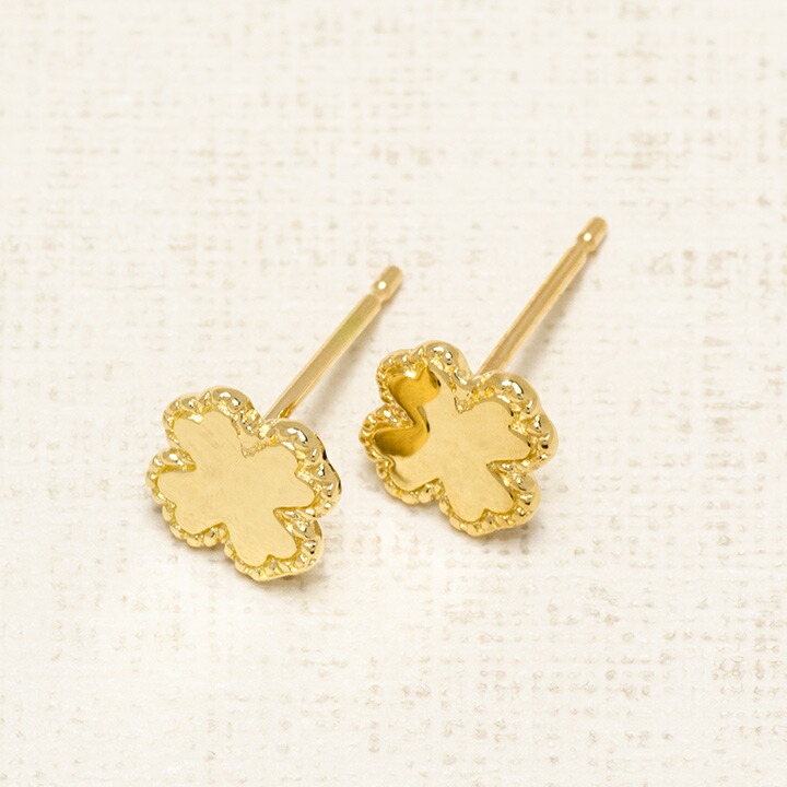umu -アム- FINE JEWELRY STUIDIOクローバーモチーフ スタッドピアス 「felicita」pi0329_kanban2.jpg