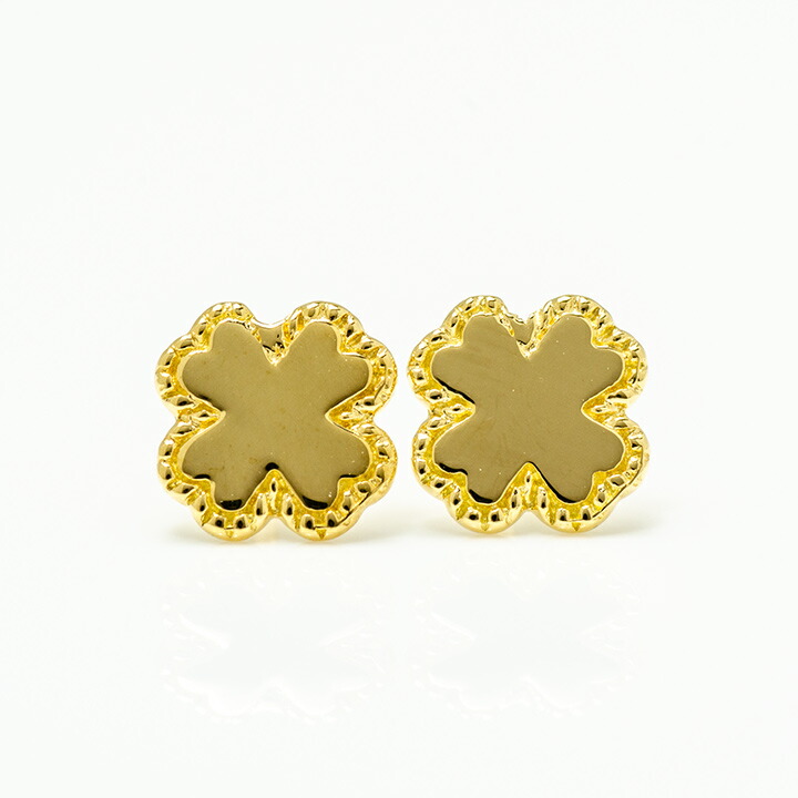 umu -アム- FINE JEWELRY STUIDIOクローバーモチーフ スタッドピアス 「felicita」pi0329_m.jpg