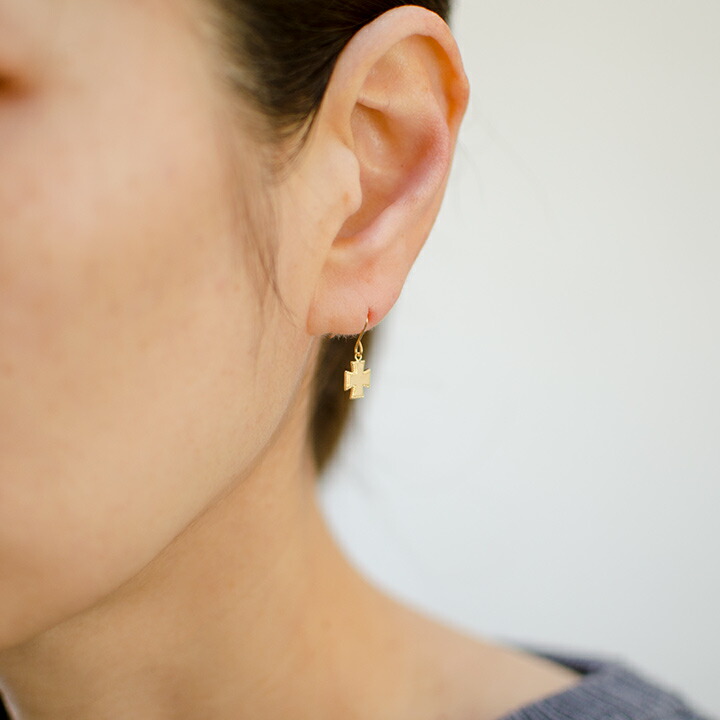 umu -アム- FINE JEWELRY STUIDIOクロスモチーフ フックピアス 「eterno」pi0330_i2.jpg