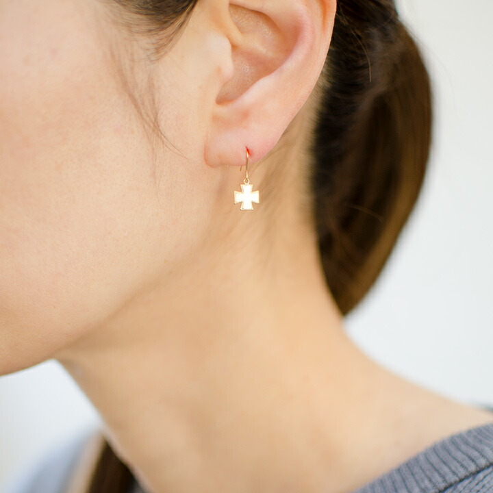 umu -アム- FINE JEWELRY STUIDIOクロスモチーフ フックピアス 「eterno」pi0330_i3.jpg