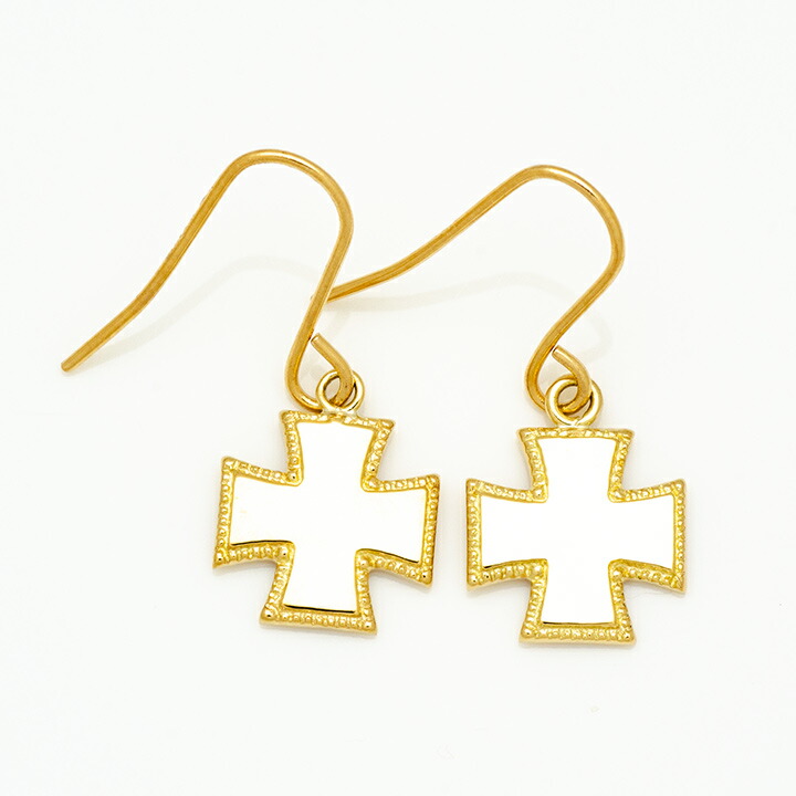 umu -アム- FINE JEWELRY STUIDIOクロスモチーフ フックピアス 「eterno」pi0330_m.jpg