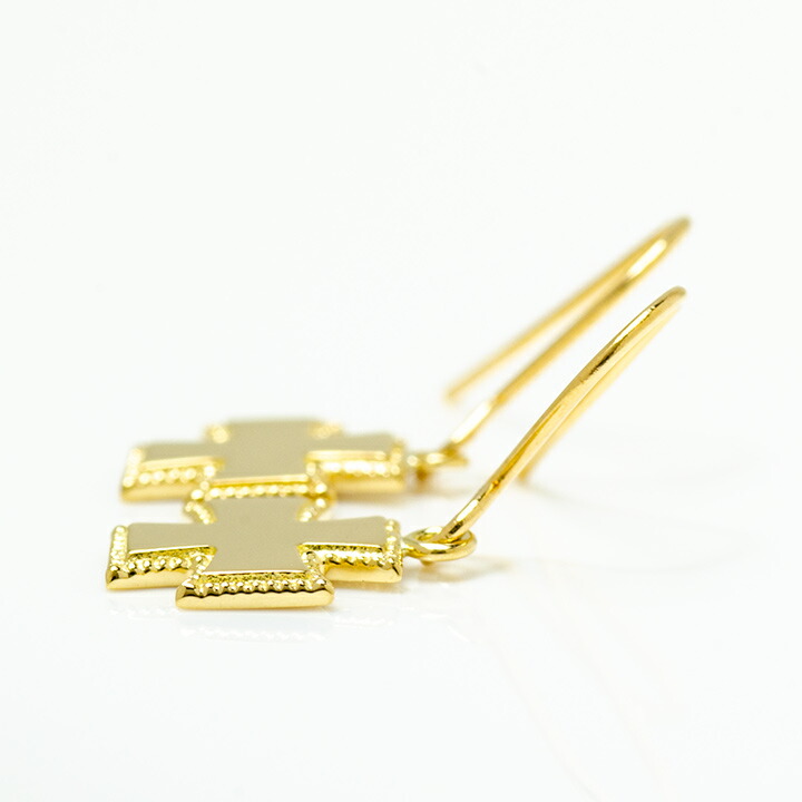 umu -アム- FINE JEWELRY STUIDIOクロスモチーフ フックピアス 「eterno」pi0330_y.jpg