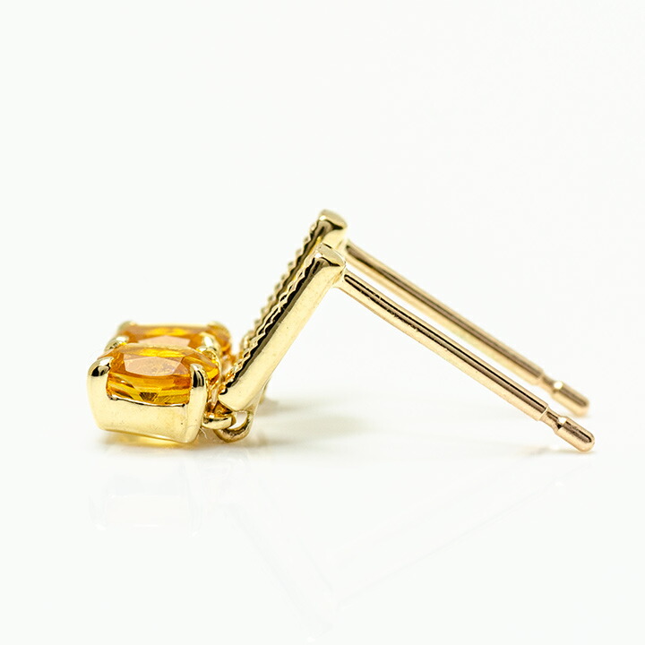umu -アム- FINE JEWELRY STUIDIOシトリン ダイヤモンド スタッドピアスpi0332_y.jpg
