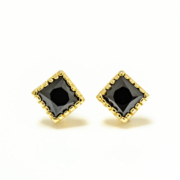 umu -アム- FINE JEWELRY STUIDIOオニキス スタッドピアス 「asso」pi0335_m.jpg