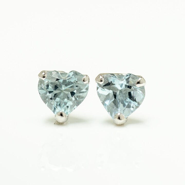 umu -アム- FINE JEWELRY STUIDIOアクアマリン ハート スタッドピアスpi0338_m.jpg