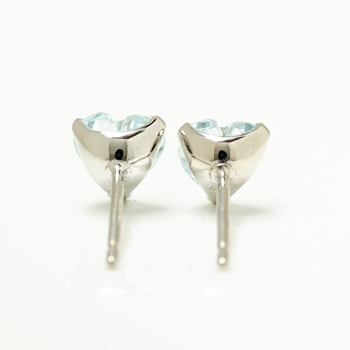 umu -アム- FINE JEWELRY STUIDIOアクアマリン ハート スタッドピアスpi0338_u.jpg