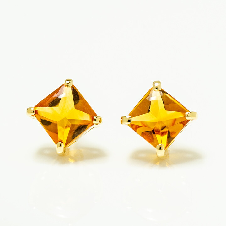 umu -アム- FINE JEWELRY STUIDIOシトリン スタッドピアスpi0340_m.jpg