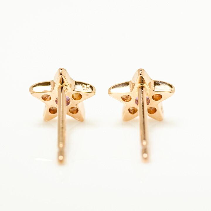 umu -アム- FINE JEWELRY STUIDIOアメシスト スターモチーフ スタッドピアスpi0341_u.jpg