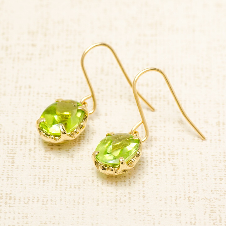 umu -アム- FINE JEWELRY STUIDIOペリドット フックピアス 「fresco」pi0344_kanban2.jpg