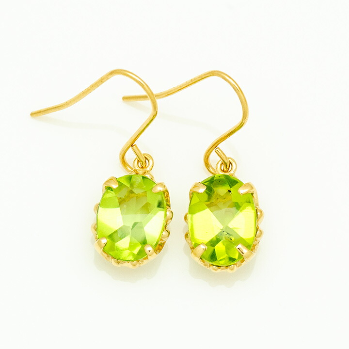 umu -アム- FINE JEWELRY STUIDIOペリドット フックピアス 「fresco」pi0344_m.jpg