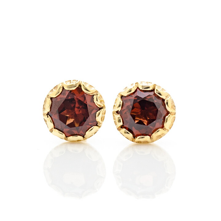 umu -アム- FINE JEWELRY STUIDIOガーネット スタッドピアス 「levita」pi0345_m.jpg