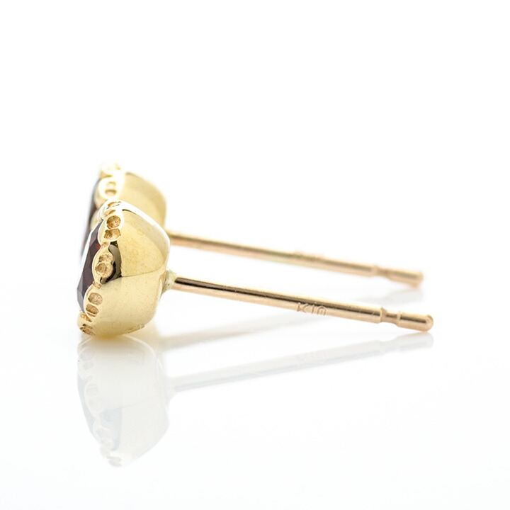 umu -アム- FINE JEWELRY STUIDIOガーネット スタッドピアス 「levita」pi0345_y.jpg