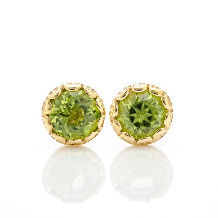 umu -アム- FINE JEWELRY STUIDIOペリドット スタッドピアス 「levita」pi0346_m.jpg