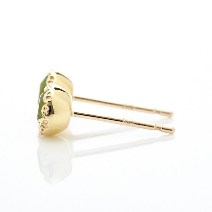 umu -アム- FINE JEWELRY STUIDIOペリドット スタッドピアス 「levita」pi0346_y.jpg
