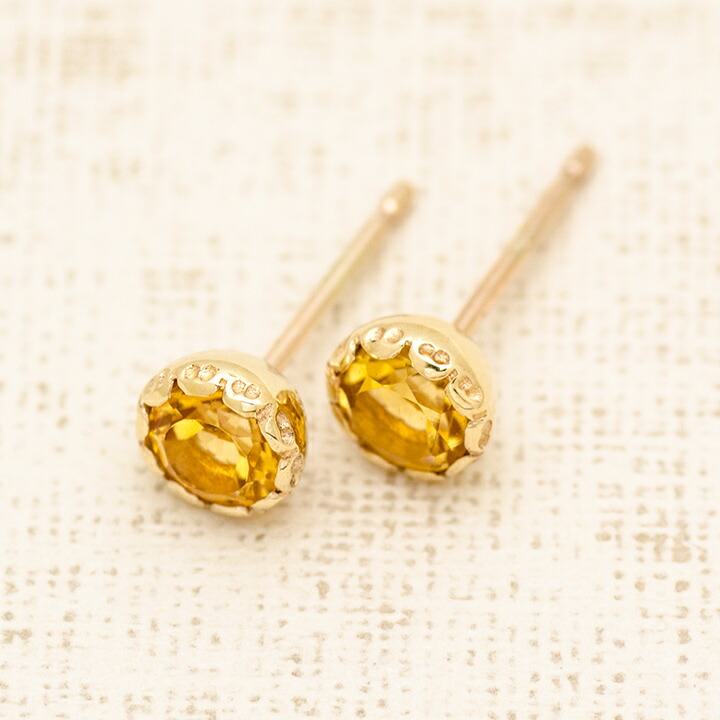 umu -アム- FINE JEWELRY STUIDIOシトリン スタッドピアス 「levita」pi0347_kanban2.jpg