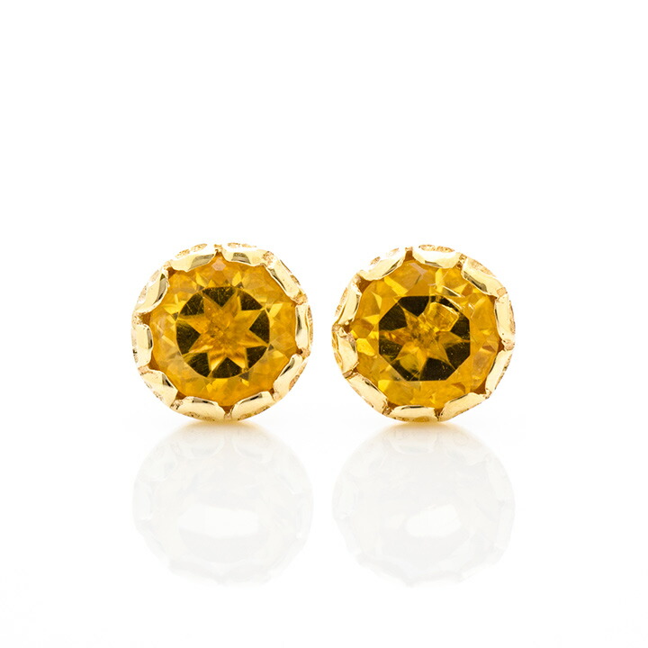 umu -アム- FINE JEWELRY STUIDIOシトリン スタッドピアス 「levita」pi0347_m.jpg