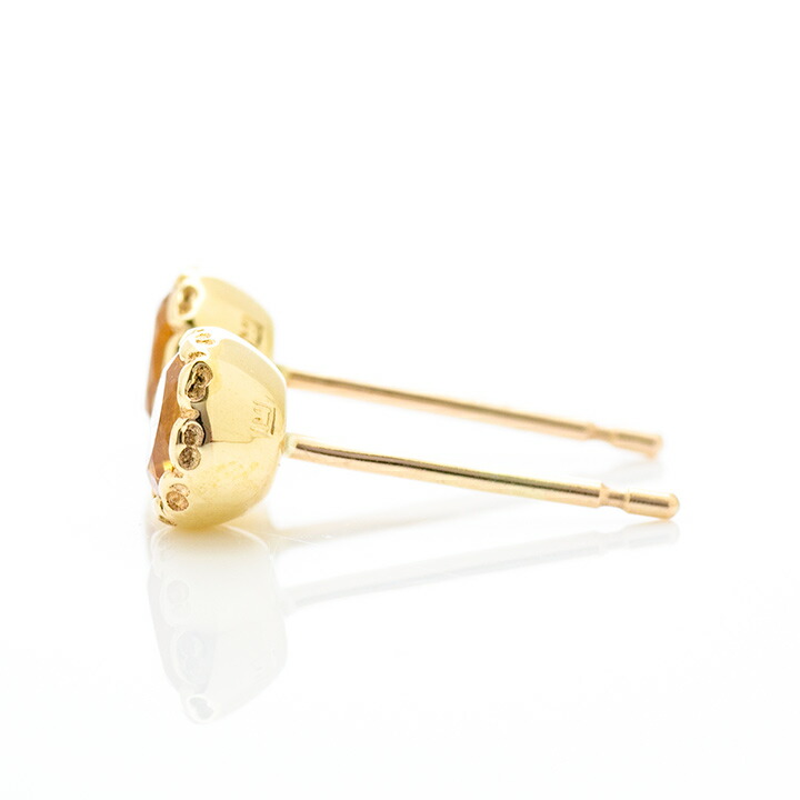 umu -アム- FINE JEWELRY STUIDIOシトリン スタッドピアス 「levita」pi0347_y.jpg