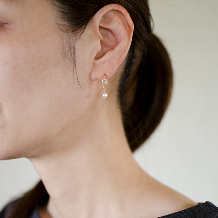 umu -アム- FINE JEWELRY STUIDIO淡水パール ダイヤモンド スタッドピアスpi0349_i3.jpg