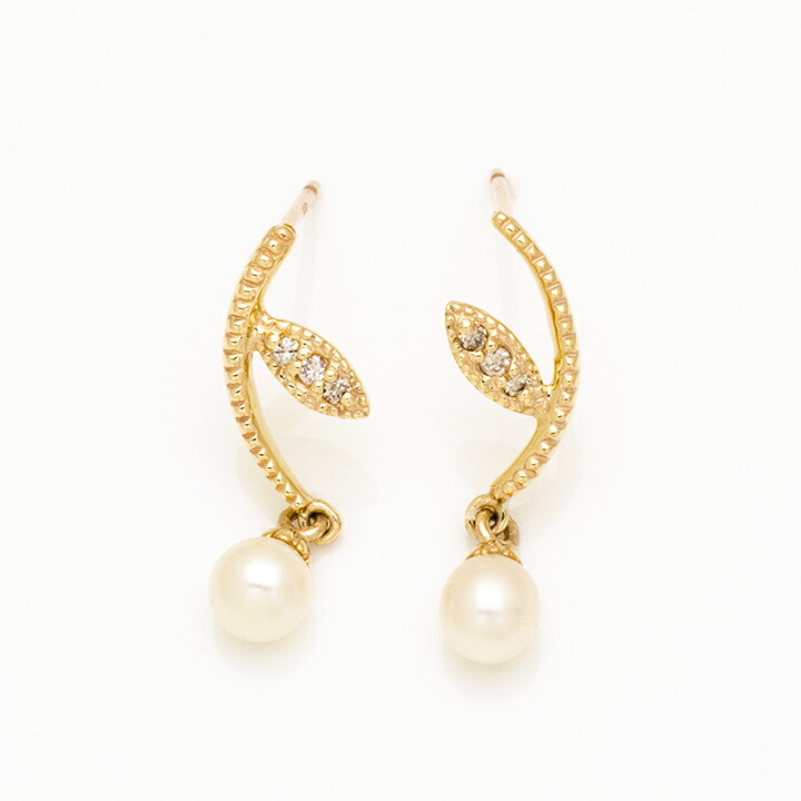umu -アム- FINE JEWELRY STUIDIO淡水パール ダイヤモンド スタッドピアスpi0349_m.jpg