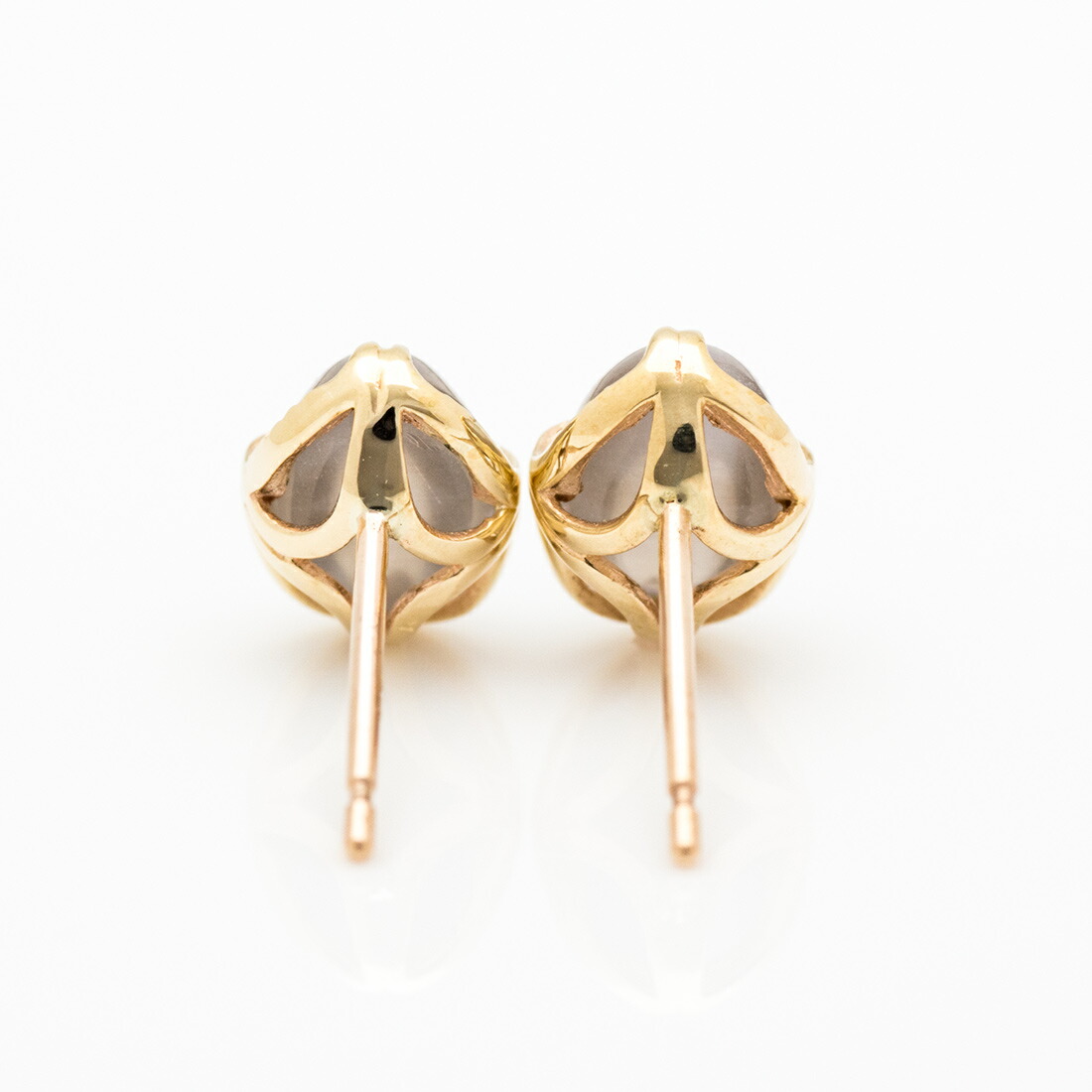 umu -アム- FINE JEWELRY STUIDIOシリマナイトキャッツアイ スタッドピアス 「drop」pi0350_u.jpg