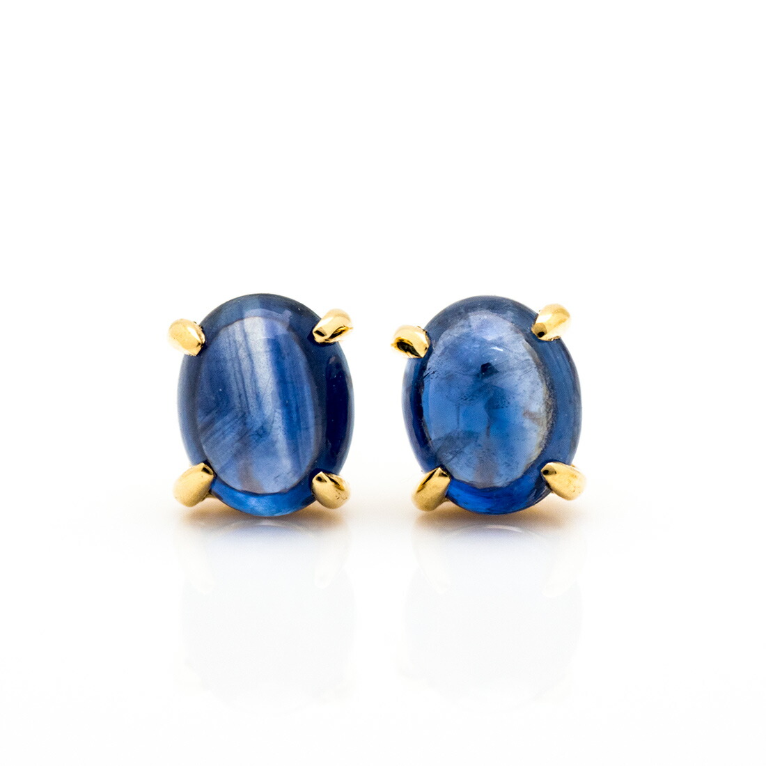umu -アム- FINE JEWELRY STUIDIOカボション ブルーサファイア スタッドピアス 「leale」pi0351_m.jpg