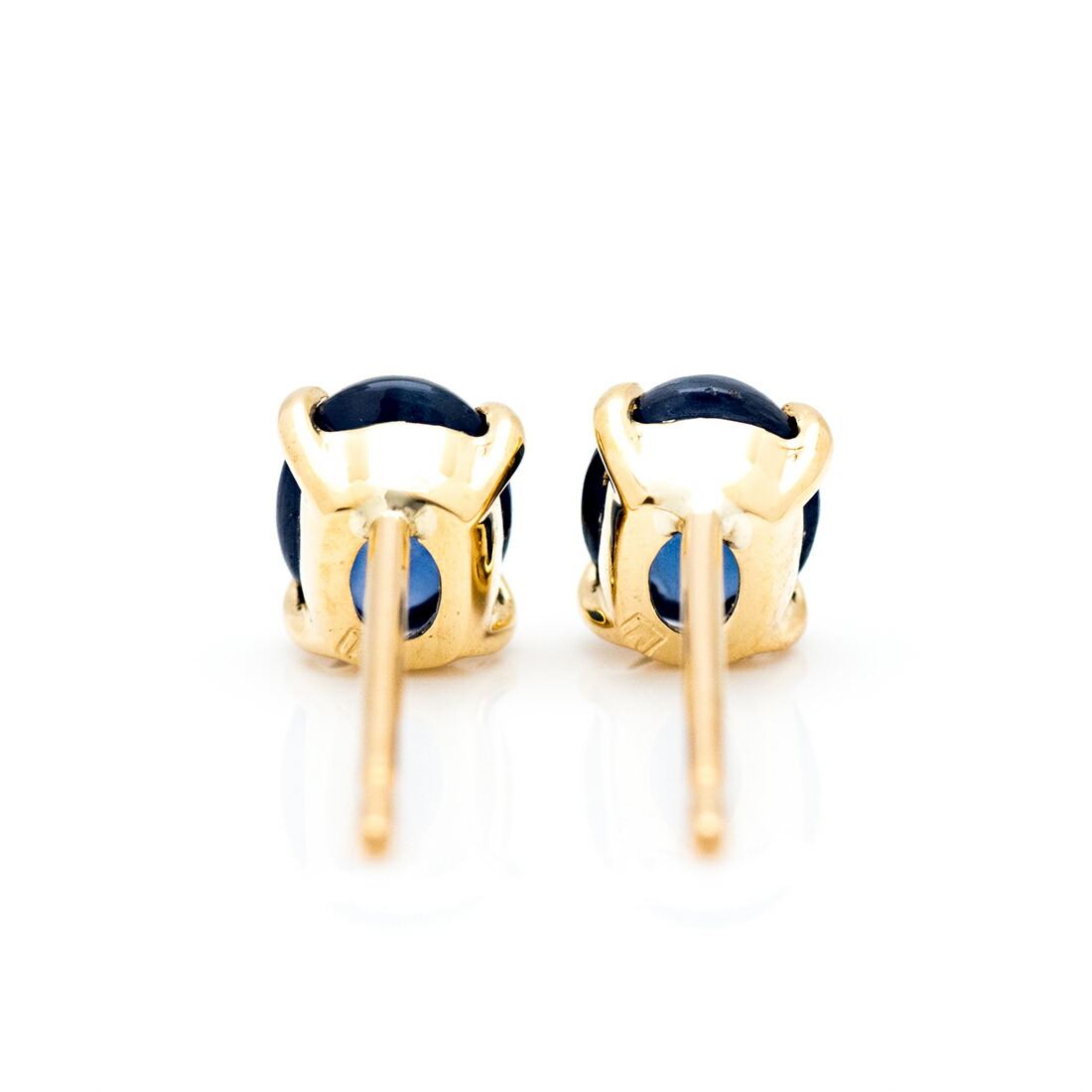 umu -アム- FINE JEWELRY STUIDIOカボション ブルーサファイア スタッドピアス 「leale」pi0351_u.jpg