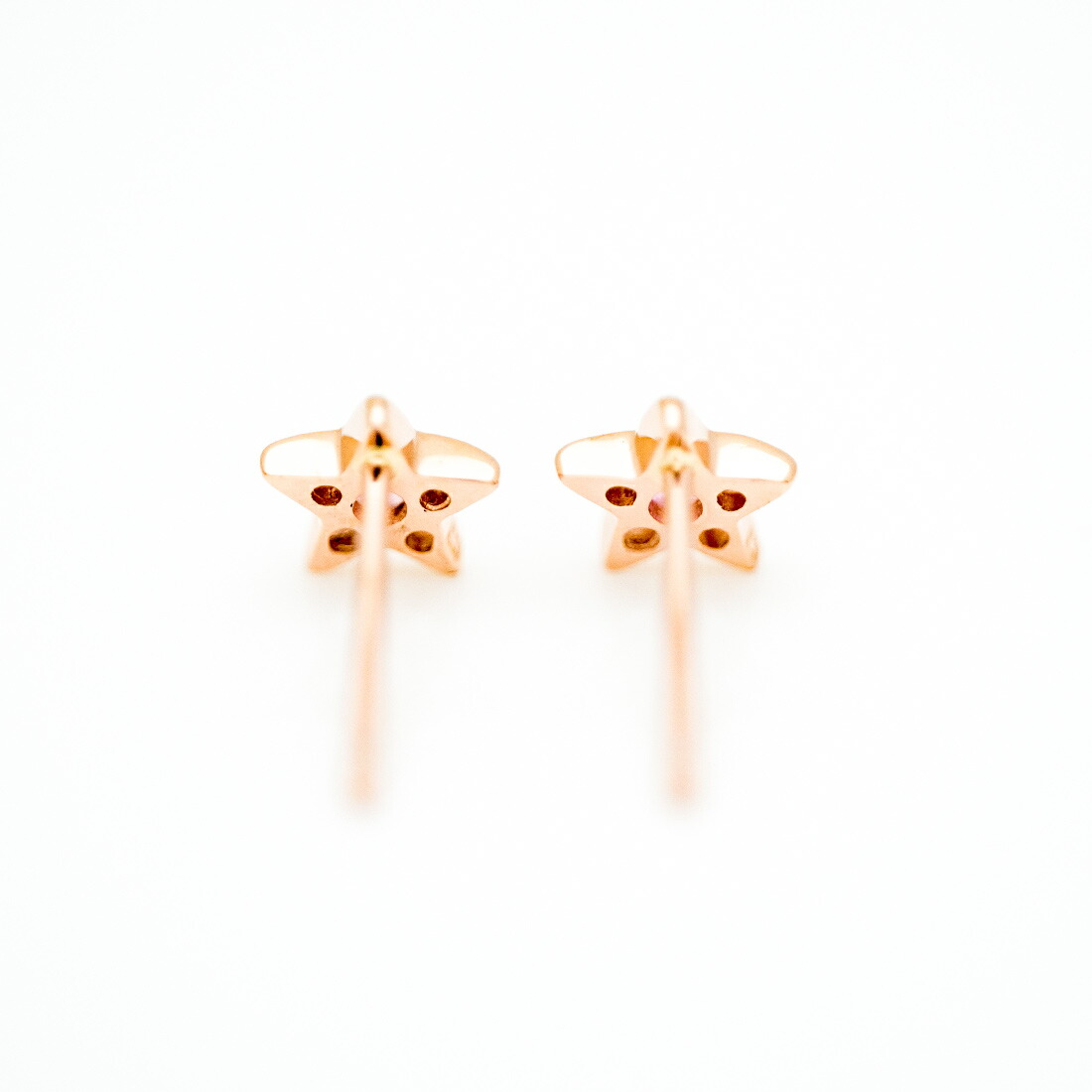 umu -アム- FINE JEWELRY STUIDIOピンクトルマリン スターモチーフ スタッドピアスpi0352_u.jpg