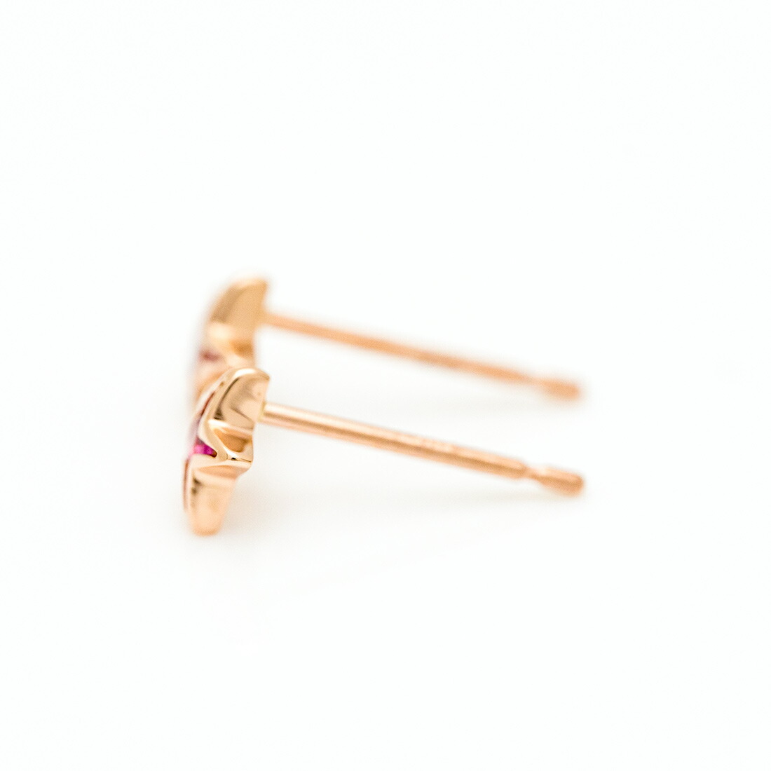 umu -アム- FINE JEWELRY STUIDIOピンクトルマリン スターモチーフ スタッドピアスpi0352_y.jpg