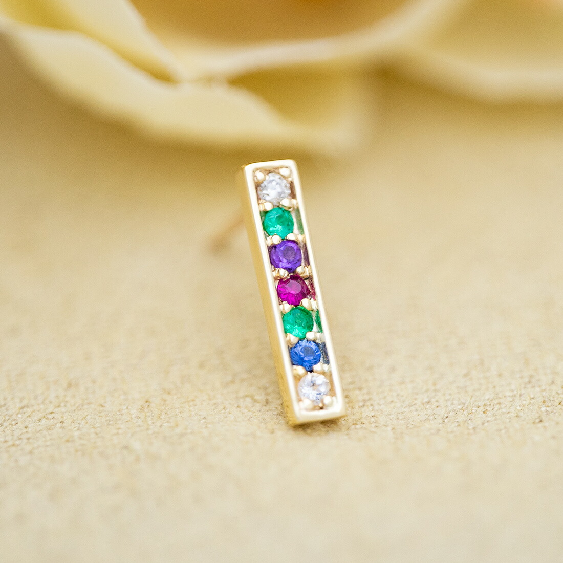 umu -アム- FINE JEWELRY STUIDIOディアレスト バーモチーフ 0.5ペア スタッドピアス 「certo」pi0354_1.jpg