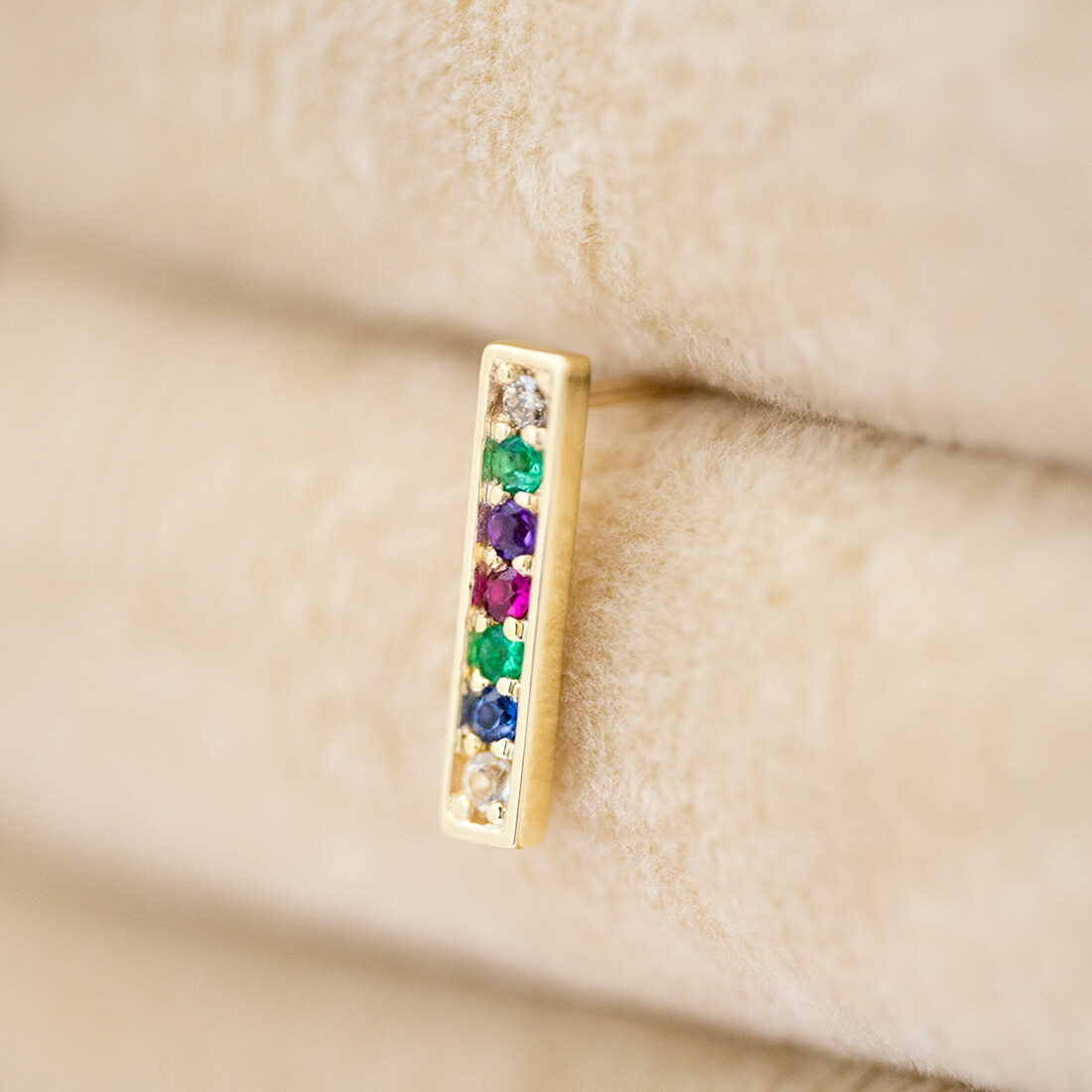umu -アム- FINE JEWELRY STUIDIOディアレスト バーモチーフ 0.5ペア スタッドピアス 「certo」pi0354_kanban2.jpg