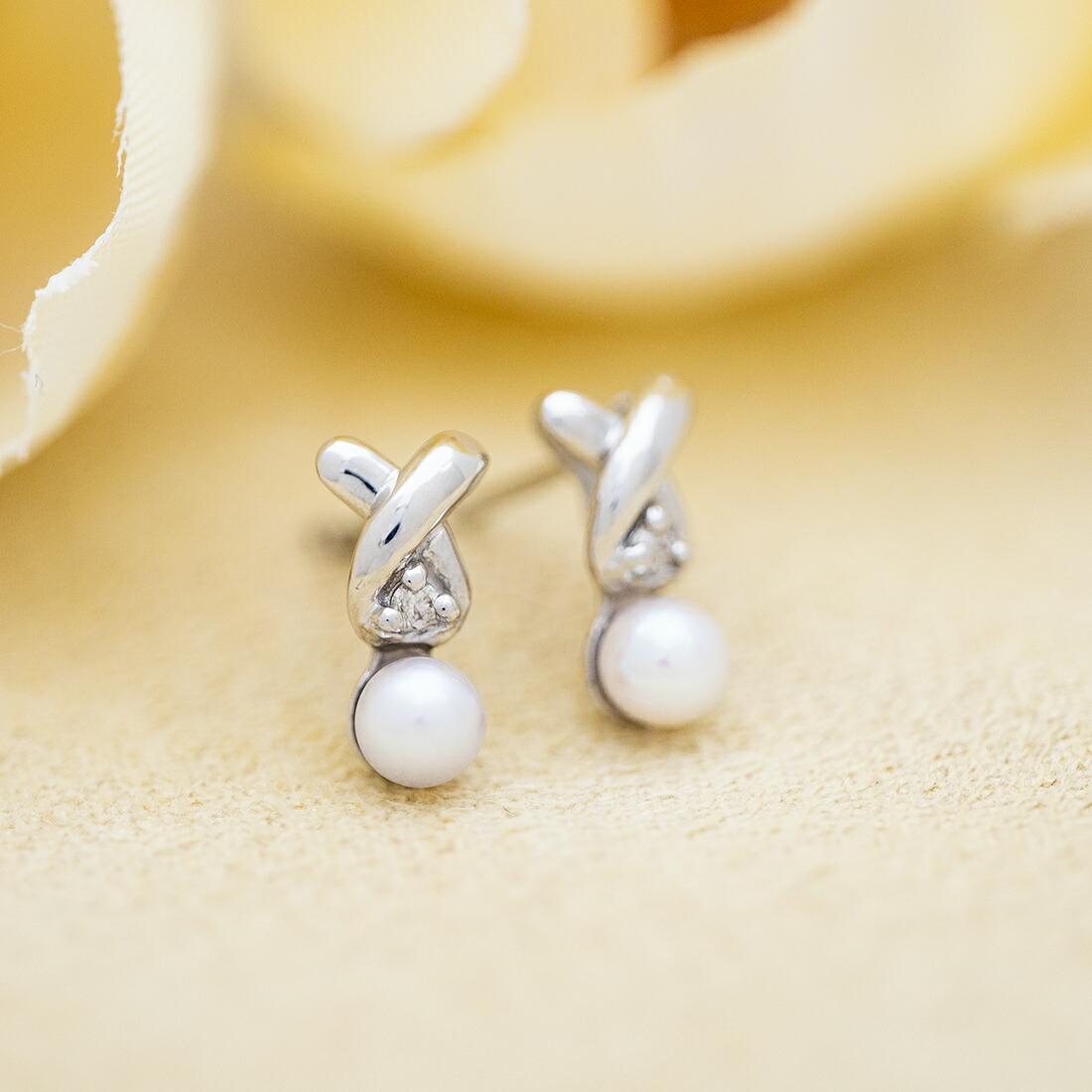 umu -アム- FINE JEWELRY STUIDIOパール ダイヤモンド スタッドピアスpi0355_1.jpg