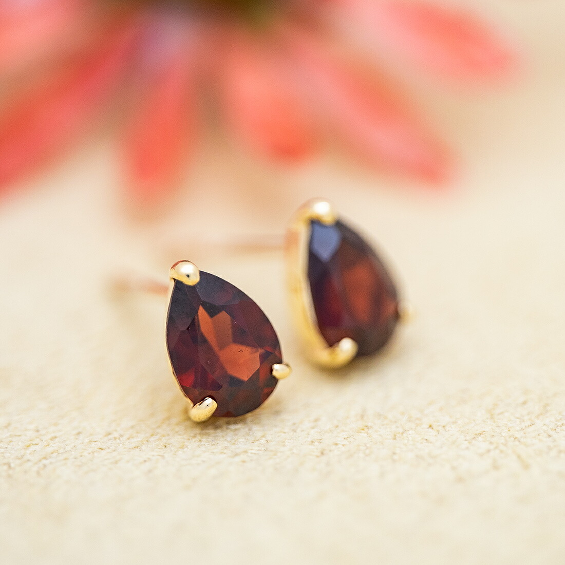 umu -アム- FINE JEWELRY STUIDIOガーネット スタッドピアス 「adulto」pi0356_1.jpg