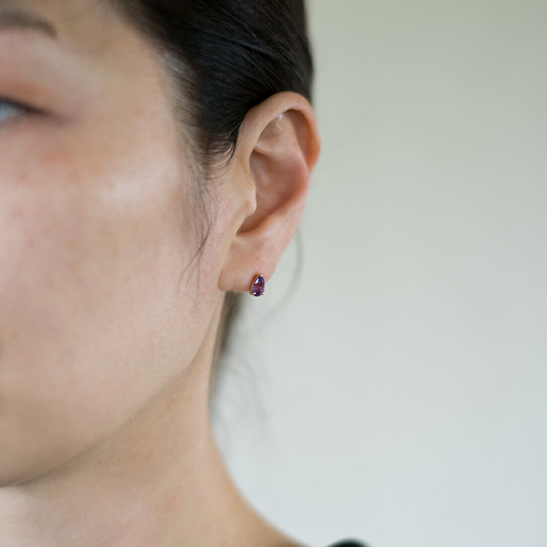 umu -アム- FINE JEWELRY STUIDIOアメシスト スタッドピアス 「adulto」pi0357_i2.jpg
