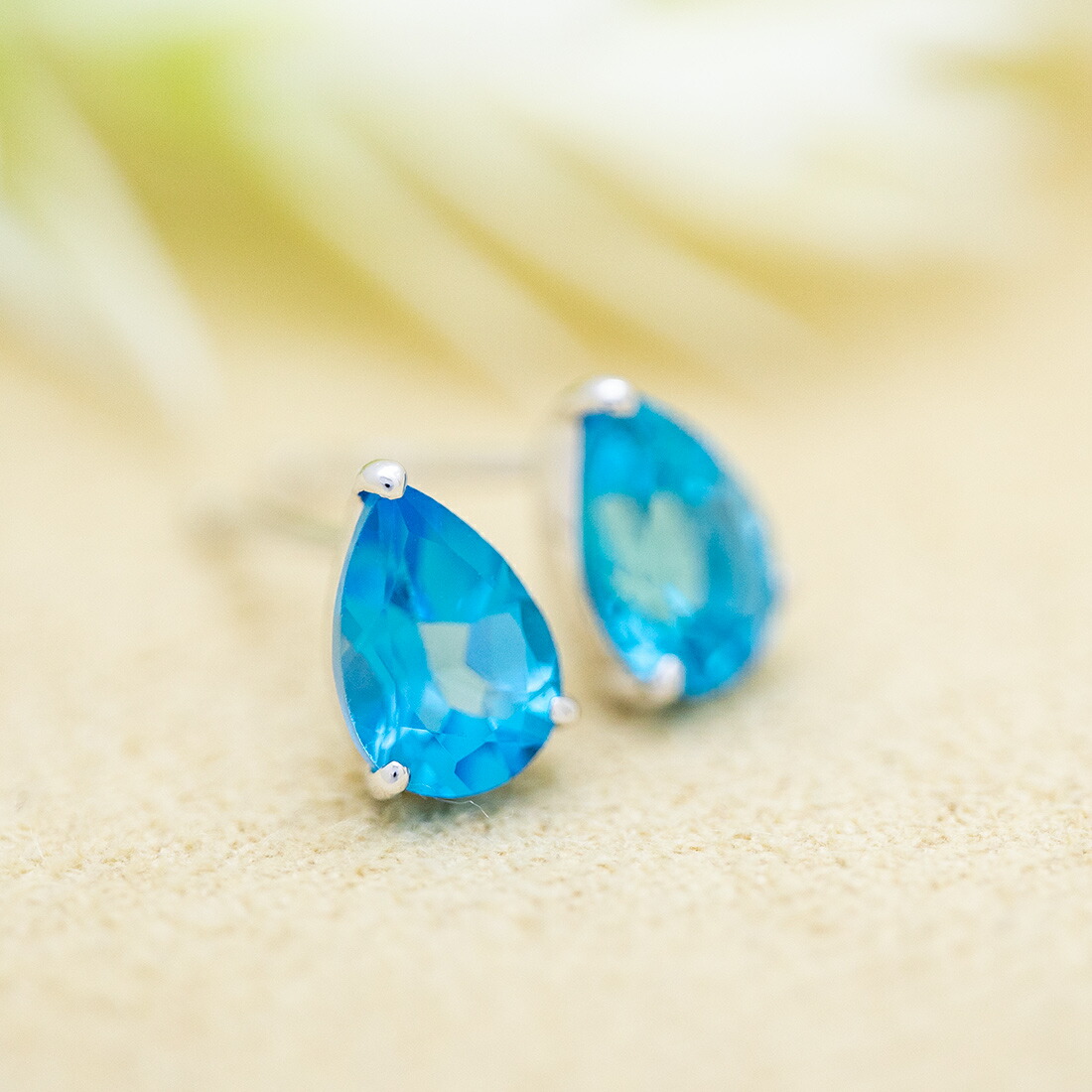 umu -アム- FINE JEWELRY STUIDIOブルートパーズ スタッドピアス 「adulto」pi0358_1.jpg