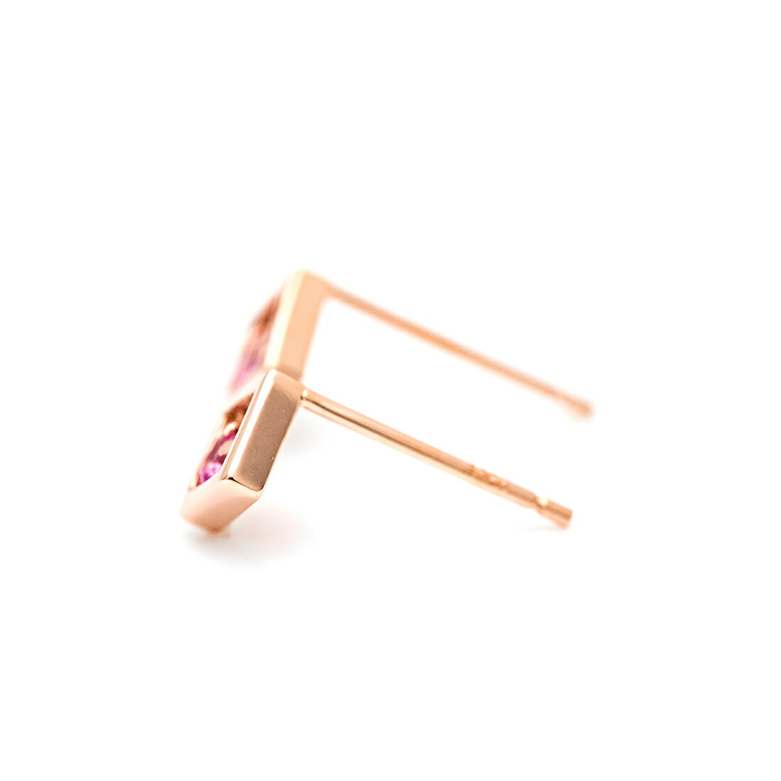 umu -アム- FINE JEWELRY STUIDIOピンクサファイア スタッドピアスpi0367_y.jpg