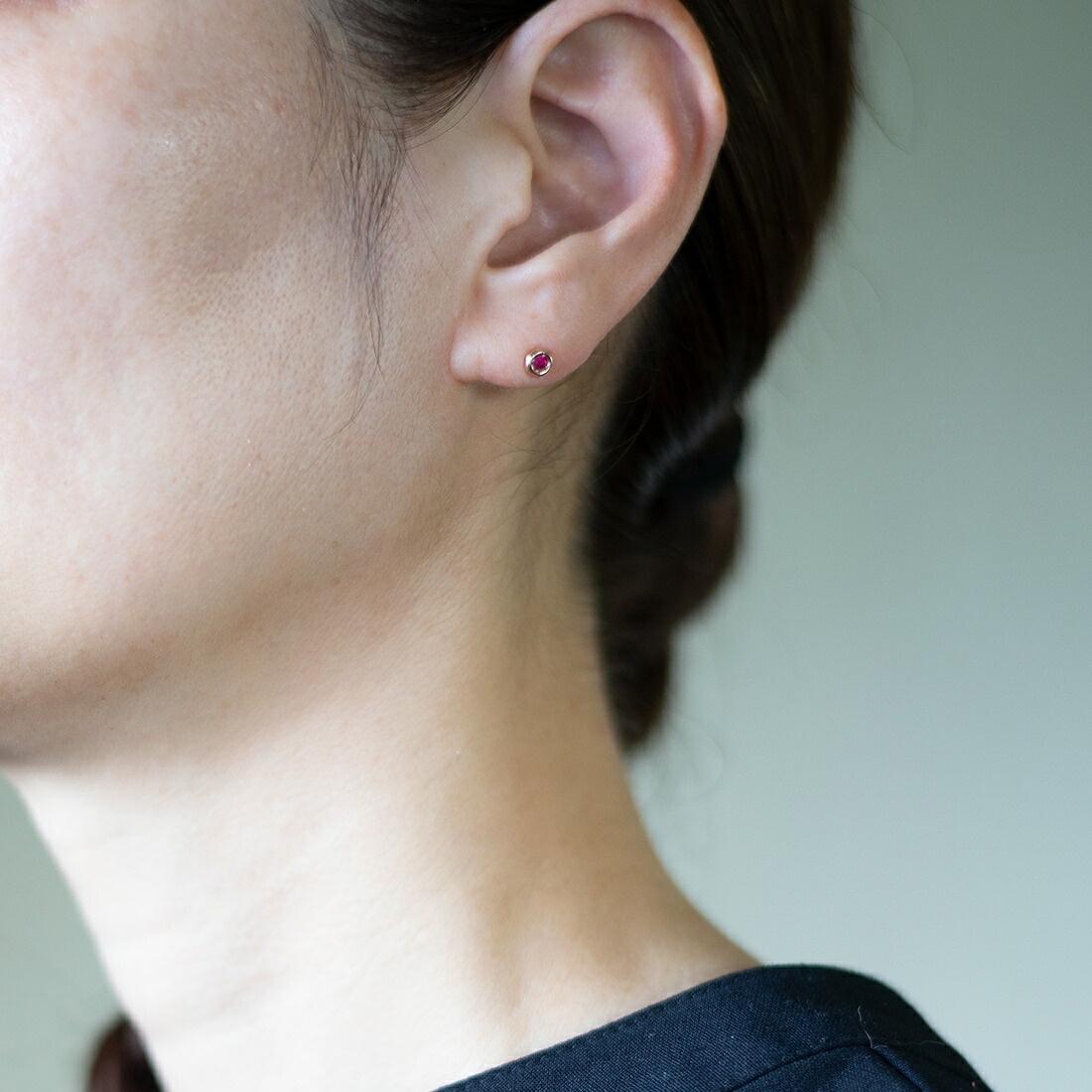 umu -アム- FINE JEWELRY STUIDIOルビー スタッドピアス 「piccolo」pi0370_i3.jpg