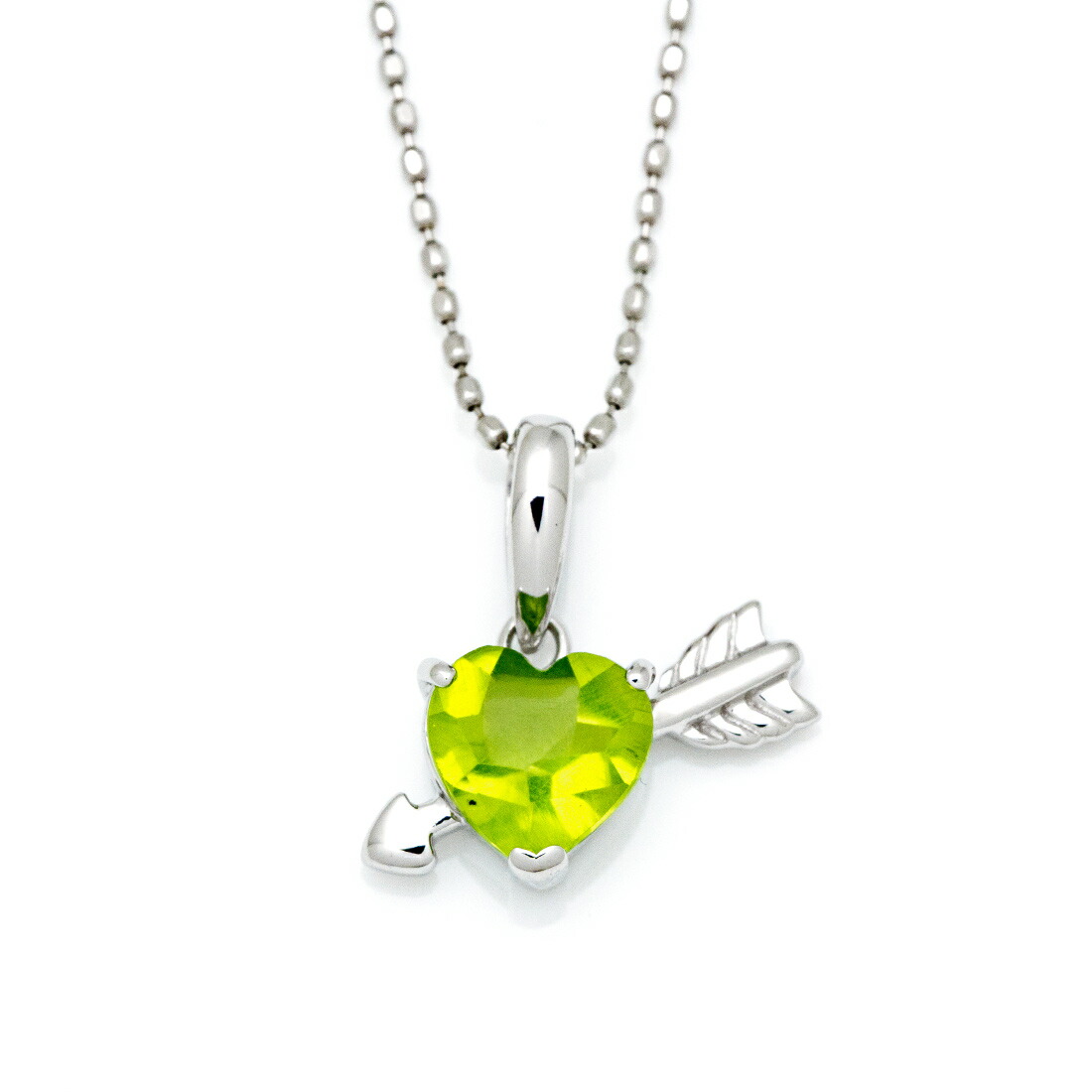 umu -アム- FINE JEWELRY STUIDIOペリドット ハートアロー ペンダントトップpn0021_m.jpg