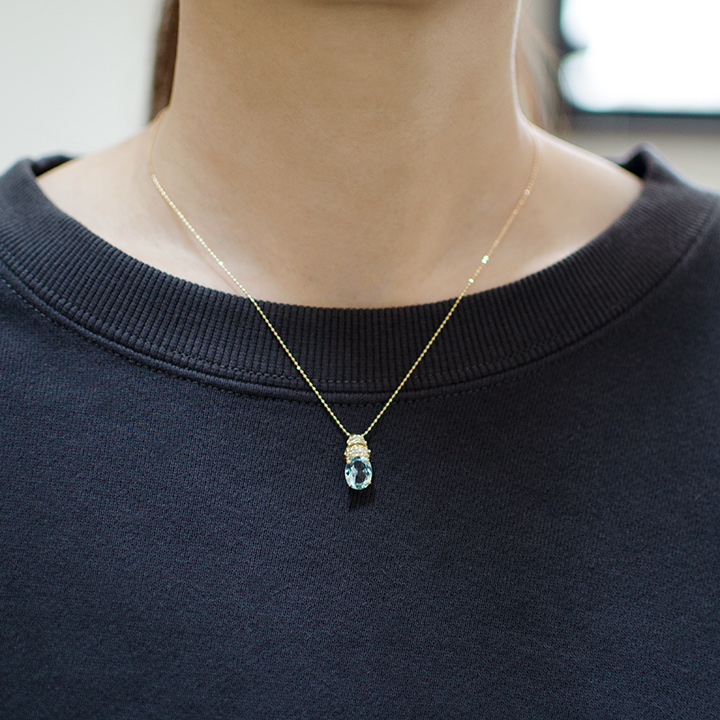 umu -アム- FINE JEWELRY STUIDIOアクアマリン ダイヤモンド ペンダントトップpn0062_i2.jpg