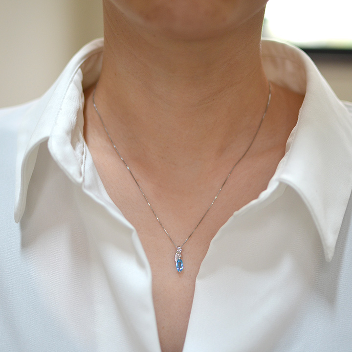 umu -アム- FINE JEWELRY STUIDIOスイスブルートパーズ ダイヤモンド ペンダントトップpn0070_i2.jpg