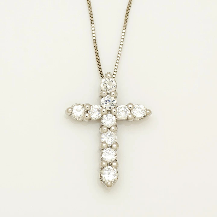 umu -アム- FINE JEWELRY STUIDIOK18 ダイヤモンド 0.3ct クロスモチーフ ペンダントトップpn0097_m.jpg