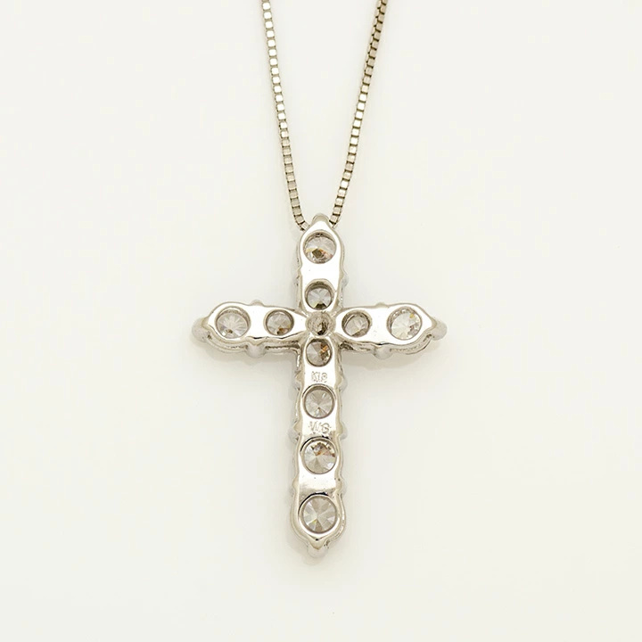 umu -アム- FINE JEWELRY STUIDIOK18 ダイヤモンド 0.3ct クロスモチーフ ペンダントトップpn0097_u.jpg