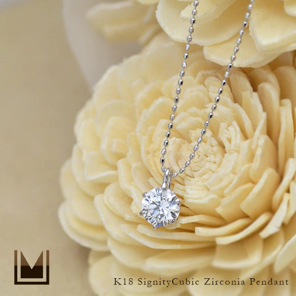 umu -アム- FINE JEWELRY STUIDIOK18 キュービックジルコニア ペンダントトップ 「sempre」pn0106_1.jpg