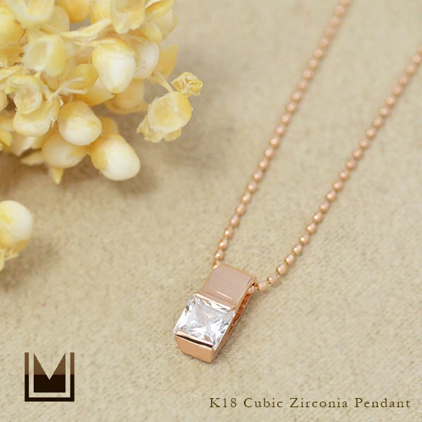umu -アム- FINE JEWELRY STUIDIOK18 キュービックジルコニア ペンダントトップpn0108_1.jpg